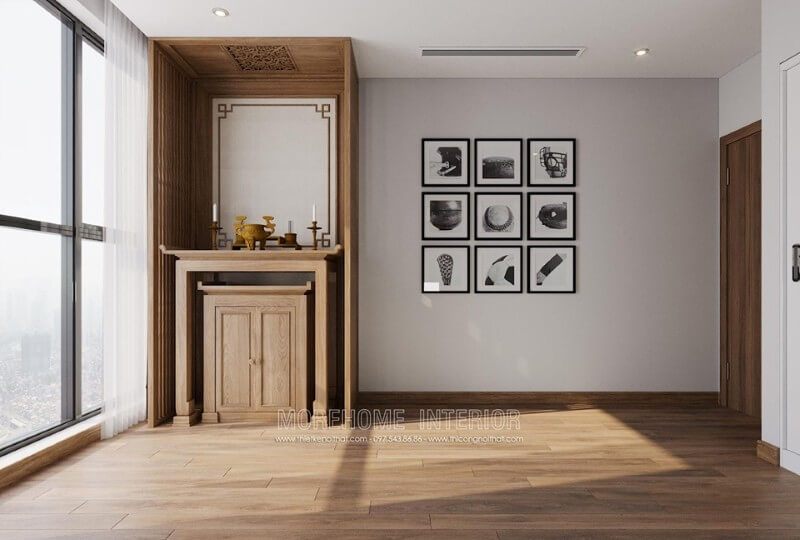 Mẫu tủ thờ hiện đại dành cho nhà chung cư
